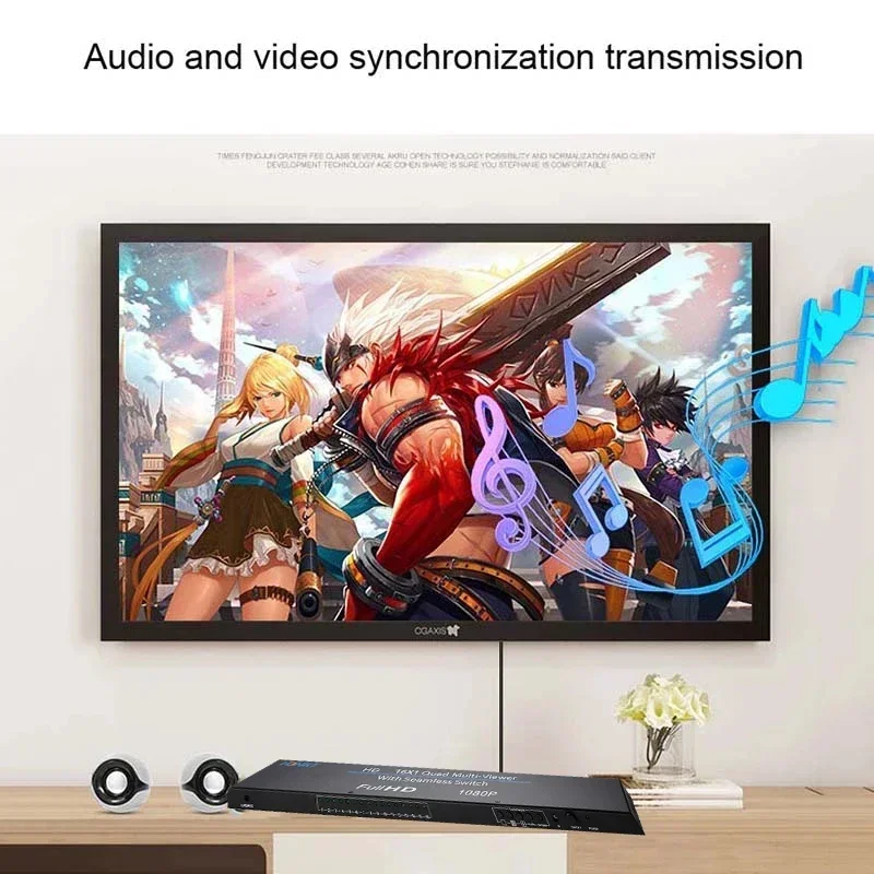 Divisor HDMI 1080p 4 puertos – Switch multivisualizador PS4/PS5/PC/TV - imagen 3