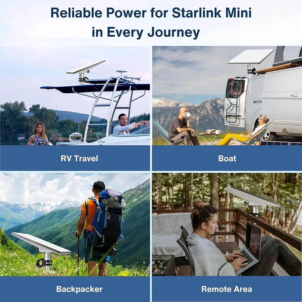 Para Starlink Mini Cable de alimentación 2M USB C tipo C a PD Cable de alimentación impermeable al aire libre barril Jack línea de carga - imagen 5
