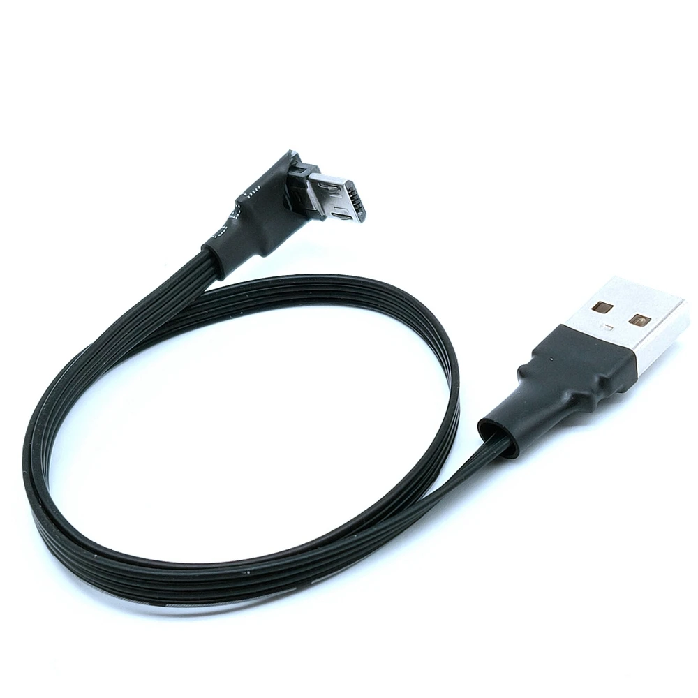 5CM-300CM Super Flat Flexible straight&Up & Down & Left & Right Angled 90 Degree USB Micro USB Male to USB Male Data Cable 1M 2M - imagen 4