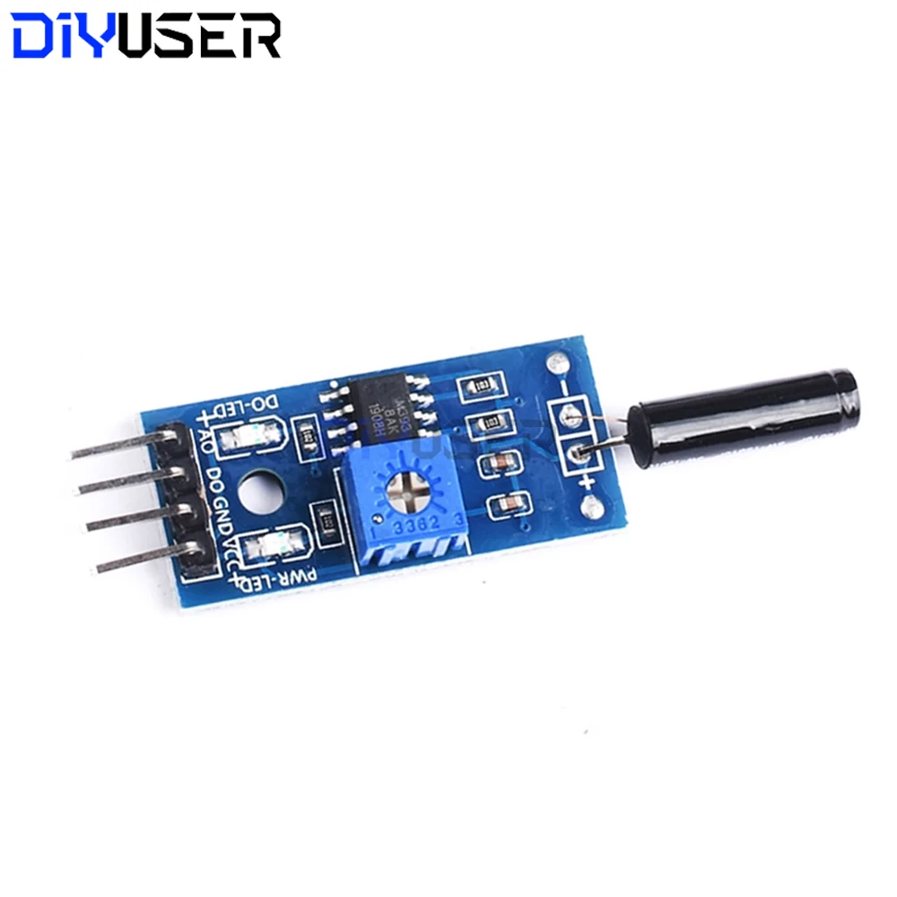 Módulo de interruptor de sensor de vibración SW-18010P, normalmente abierto de alta sensibilidad 12V para proyectos de bricolaje de automóviles Arduino de alarma - imagen 3