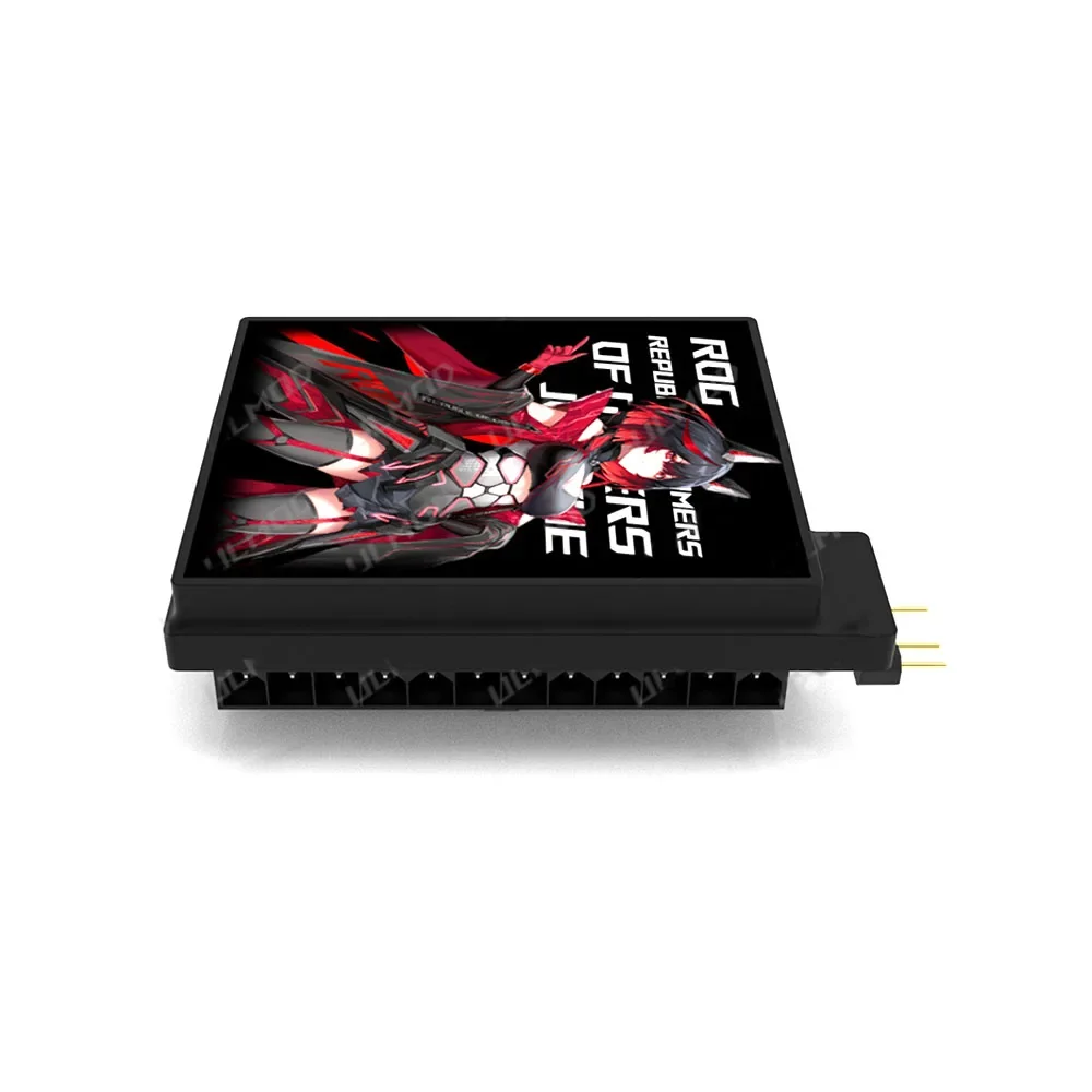 Adaptador de dirección MOD para ordenador ATX de 24 pines, placa base iluminada ARGB, conector de transferencia de ángulo recto, pieza de modificación de PC AURA SYNC de 5V - imagen 5