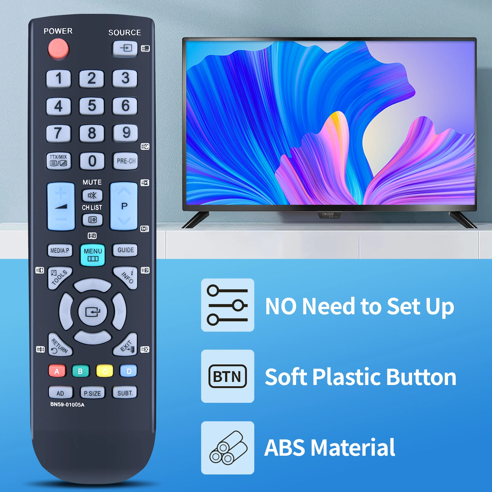 BN59-01005A Control remoto para Samsung TV LE22C350 LE22C350 LE26C350 LE19C350D - imagen 3