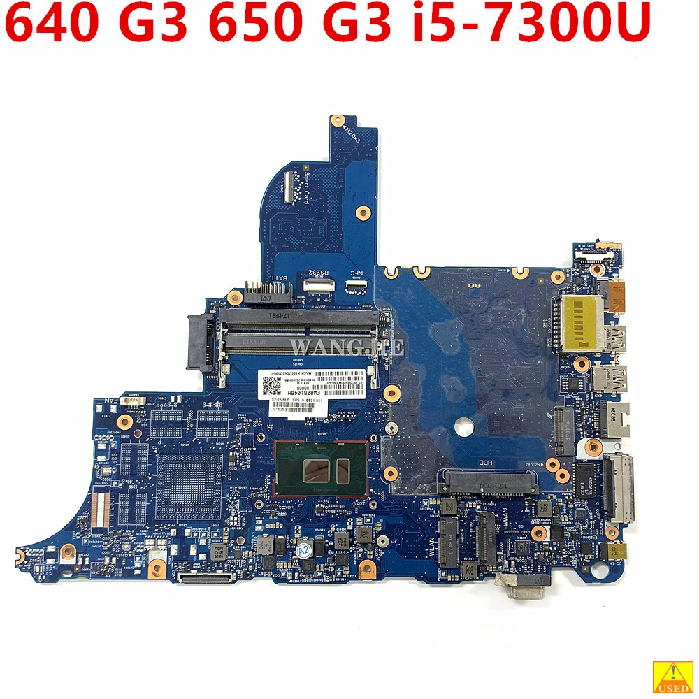 Placa base para ordenador portátil HP 640 G3 650 G3, con i5-7300U CPU DDR4 916834-601 916834-001 6050A2860101 100%