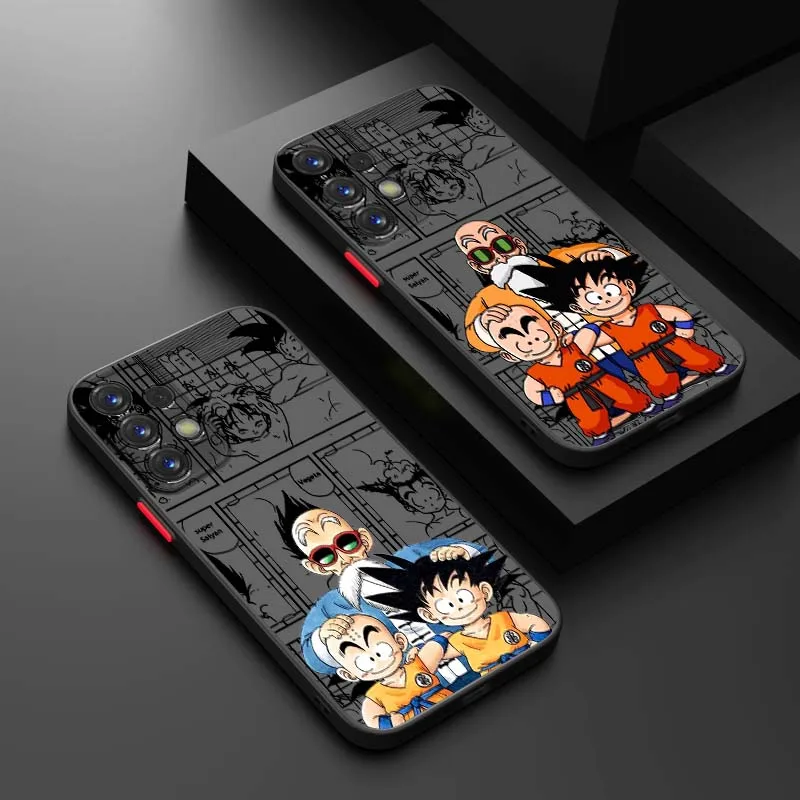 D-Dragon Ball Master Roshi para Samsung Galaxy A71 A55 A54 A51 A16 A06 A04e 5G funda de teléfono translúcida esmerilada