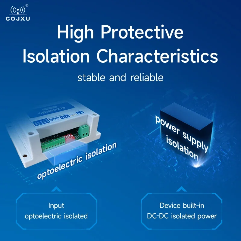Módulo de red de E/S de puerto serie RS485 ModBus RS485 4AI + 2DO DC 8-28V compatible con PLC/pantalla táctil IoT MA01-XACX0420 - imagen 4