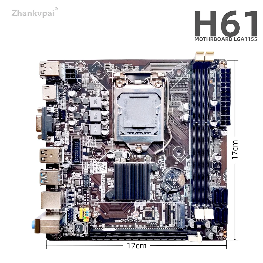 Placa base de escritorio H61 LGA1155 para Intel Set con Core Duo, 3,3 GHZ, Cpu, i3-3240, memoria de 8GB, placa base de ordenador - imagen 4
