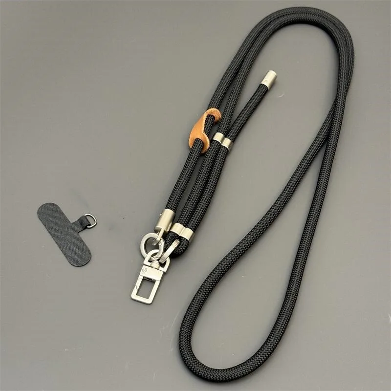 Cordón ajustable para teléfono móvil de 8mm, correa de hombro tipo bandolera de 120cm de largo, accesorio de viaje al aire libre antipérdida, abalorio para teléfono - imagen 5