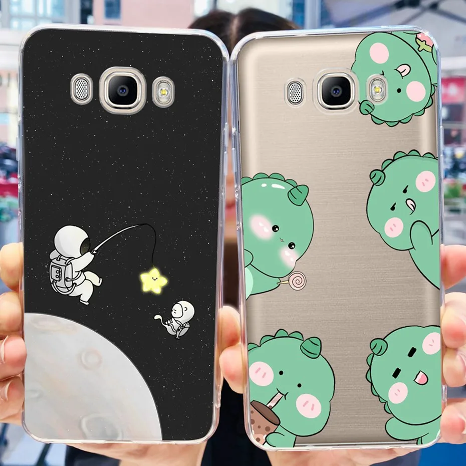 Funda para Samsung Galaxy J5 (2016) SM-J510F / J5 20215 SM-J500H Linda flor gato teléfono parachoques en Samsung J5 funda de silicona suave TPU - imagen 5