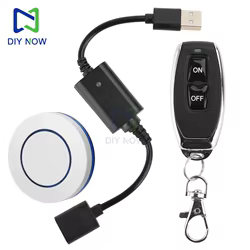 Receptor DC 5V USB macho hembra Micro 433Mhz interruptor de Control remoto inalámbrico RF adecuado para Control inalámbrico doméstico DC 3,7-12V