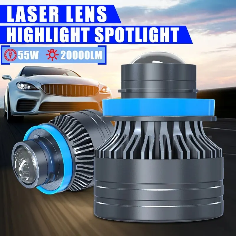 Carshark-proyector de luz Led antiniebla para coche, bombilla halógena de repuesto, H8, H9, H11, 9005, Hb3, 6000K, Mini Canbus 9006