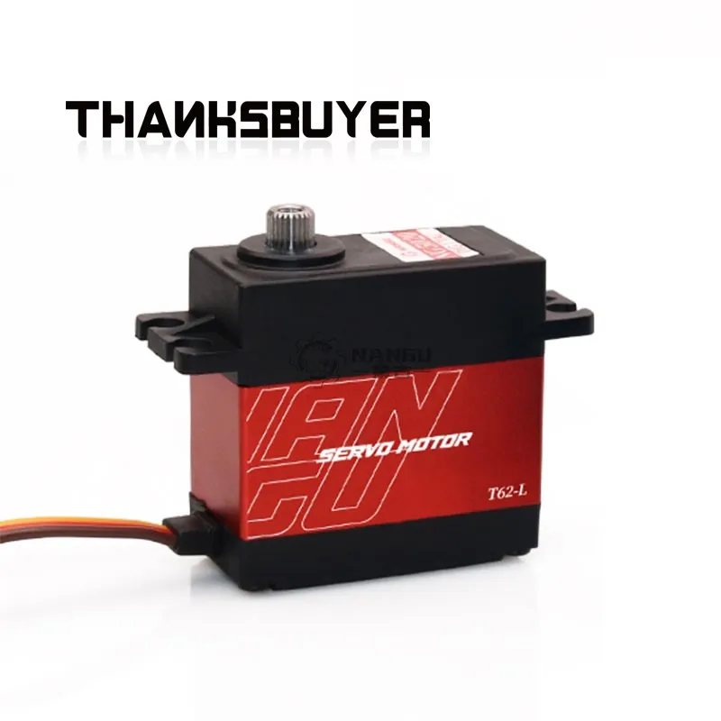 Servomotor NANGU T62-L 62KG 180 ° Servo digital de brazo robótico de 270 grados y 300 grados con engranajes de acero para robots