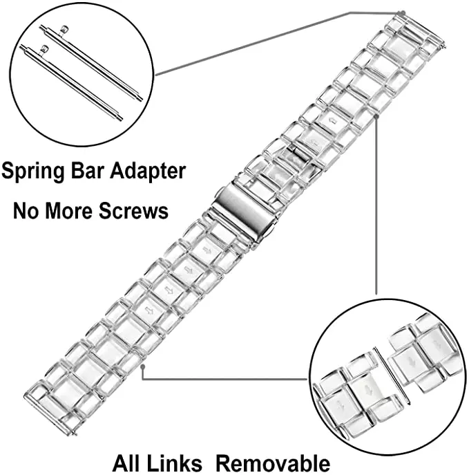 Correa de reloj transparente colorida de 22mm para Redmi Watch 5 3 Correa de resina limpia activa para Redmi Watch 5 Lite pulsera de moda Correa - imagen 3