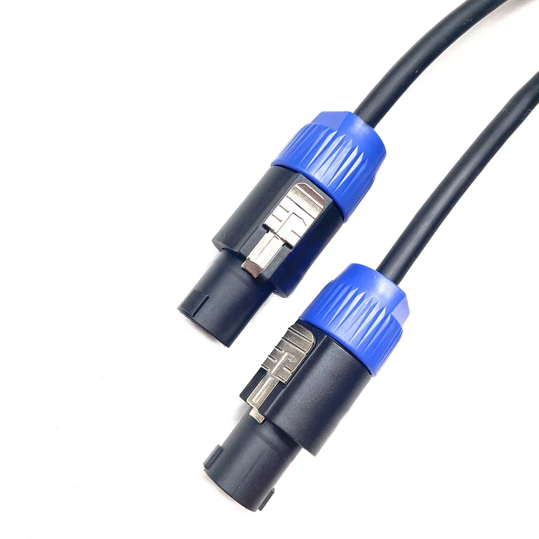 Speakon macho a Speakon macho profesional 2 mm2 Cable de altavoz DJ con bloqueo giratorio para amplificador de escenario de Audio Ohm proyecto XLR - imagen 2