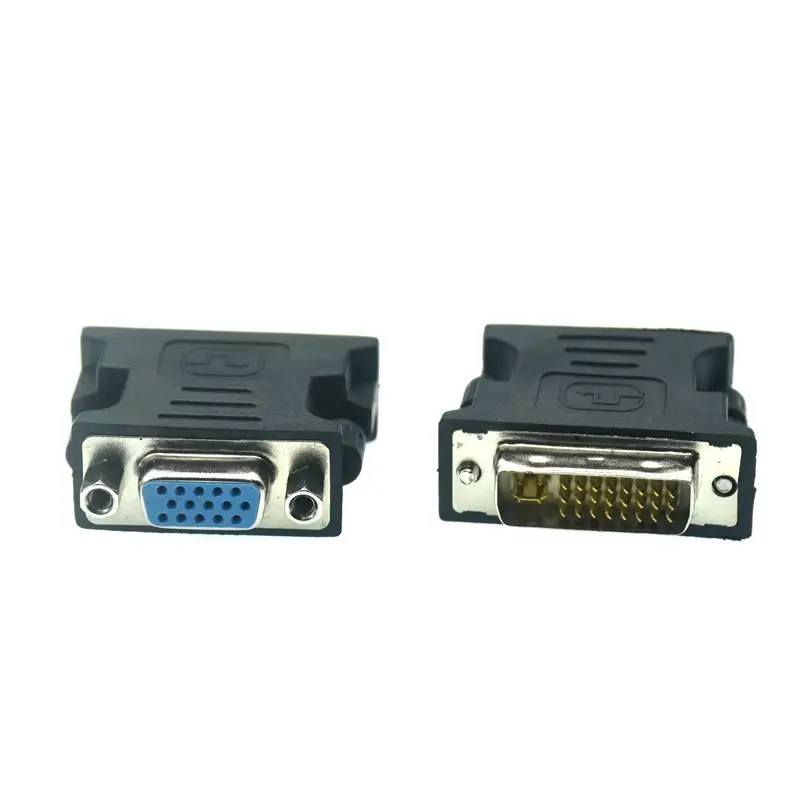 Adaptador DVI-D DVI a VGA de 1080P, convertidor DVI-I macho de 24 + 5 pines a VGA hembra, adaptador de tarjeta gráfica de vídeo HD para PC, proyector HDMI - imagen 3