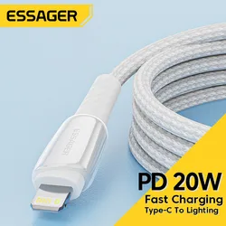 Cable USB-C ESSAGER 20W Carga Rápida para iPhone 14 Pro Max