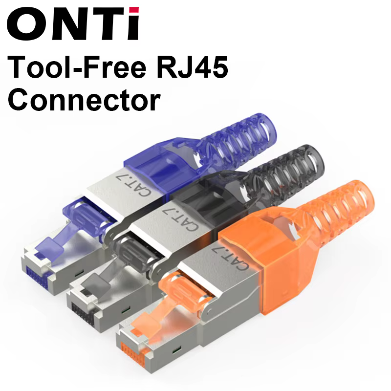 Conector RJ45 Cat7 SFTP Crimpado Sin Herramienta – Zinc - imagen 2