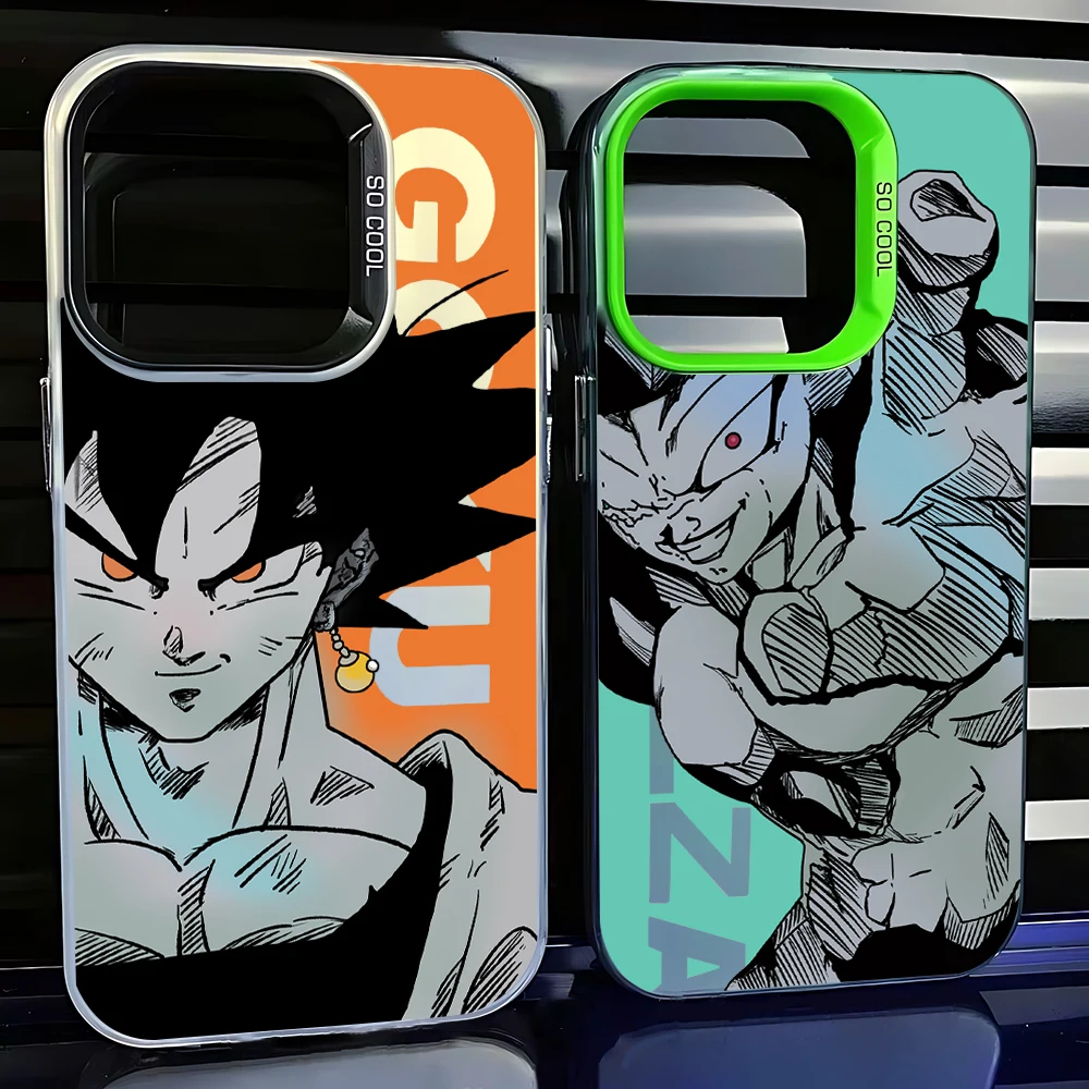 Funda de teléfono Anime Dragons Balls Gokus para iPhone 16 15 14 13 12 11 Pro Max X XR XSMAX 8 7 Plus, funda trasera mate a prueba de golpes