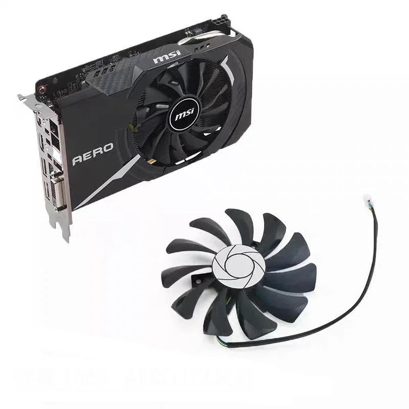 85mm 4pin HA9010H12SF-Z RX460 4GB ventilador de refrigeración reemplazo para MSI Inno3D P106 960 GeForce GTX 1060 AERO ITX 3G 6G OC coche gráfico