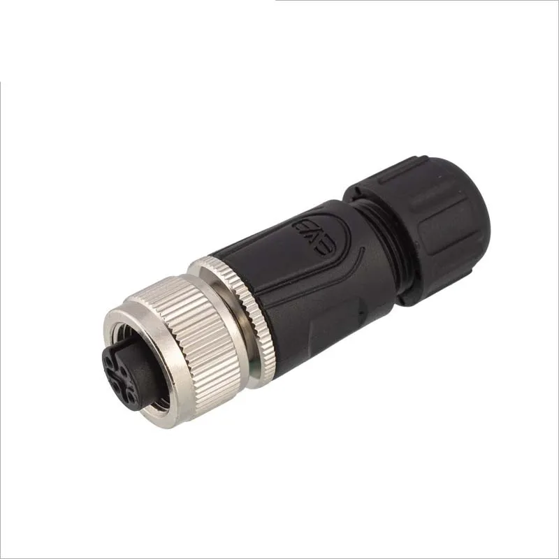 Conector M12 resistente al agua, montaje de 2 3 4 5 6 8 12 pines, enchufe de aviación de soldadura, conectores industriales IP67 de plástico macho hembra, 1 ud. - imagen 4