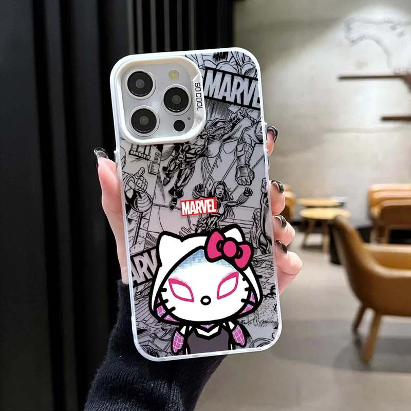 Funda con revestimiento de Anime divertido Marvel Spider Man para Xiaomi Redmi Note 13 12 11 Pro Plus 4G 5G 12S 11S 10S 10 9 9S 8 12C 13C A3 Capa - imagen 4