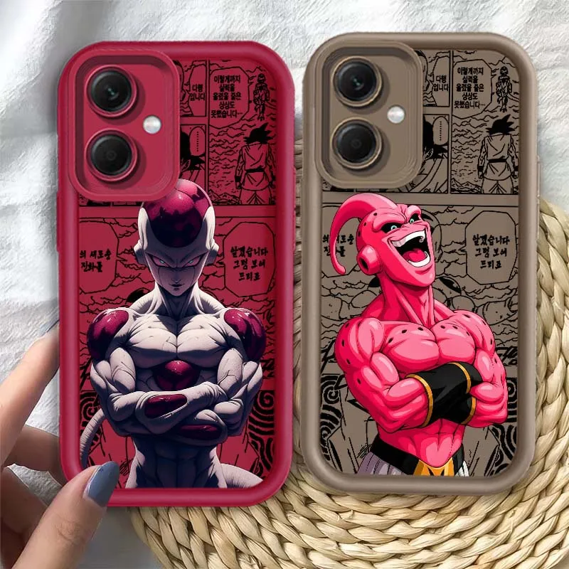 D-Dragon Ball funda fresca de dibujos animados para Redmi Note 14 13 12 11 13R 12R 12T 11T Pro Plus funda de teléfono con escalera de ojos - imagen 2