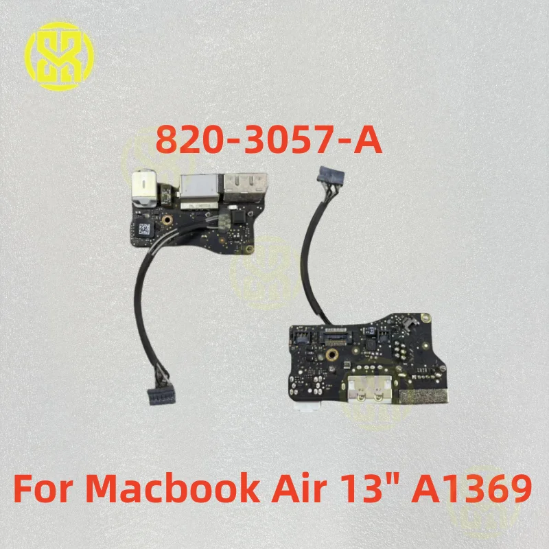 Para Macbook Air 13 "A1369 USB DC E/S Jack Audio placa de alimentación 820-3057-A MC965LL/A EMC 2469 2011 año