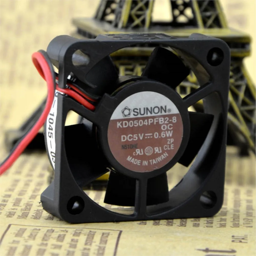 Para SUNON 40mm 5V 0,6W KD0504PFB2-8 ventilador de refrigeración de 2 cables 40X40X10mm ventilador de chasis - imagen 4