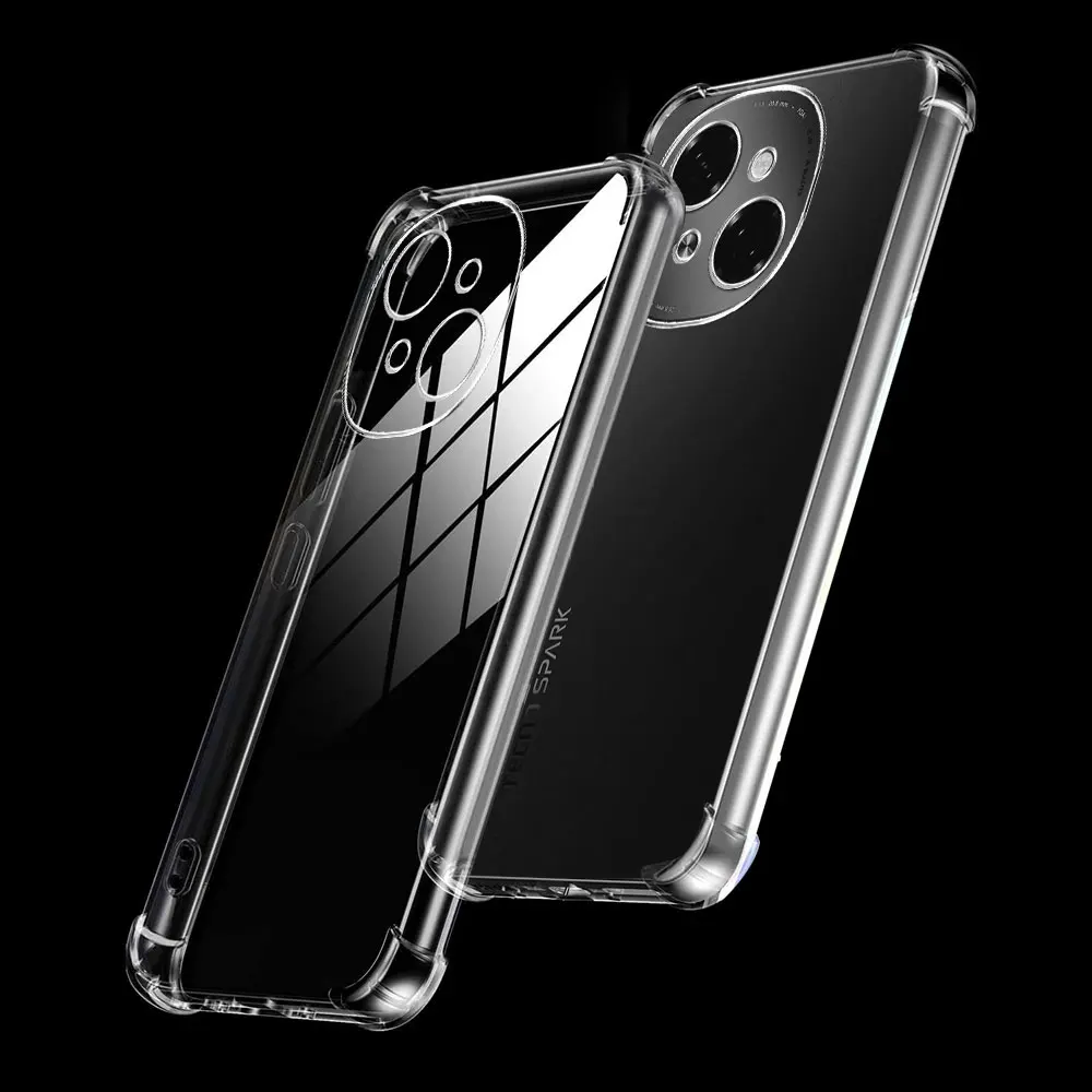 Para Tecno Spark Go 1 2025 2024 2023 2022 2020 30C 20C 10C 30 20 Pro Plus 7 8c 8P 6 GO funda transparente de silicona suave a prueba de golpes - imagen 5
