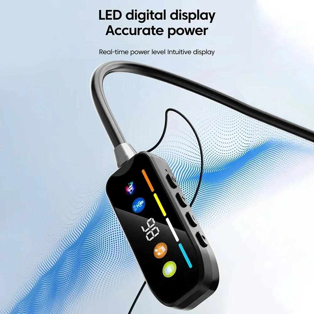 Auriculares Bluetooth 5,4 con pantalla HD, auriculares con banda para el cuello, auriculares inalámbricos TWS, auriculares estéreo HiFi resistentes al agua, compatible con tarjeta TF - imagen 4