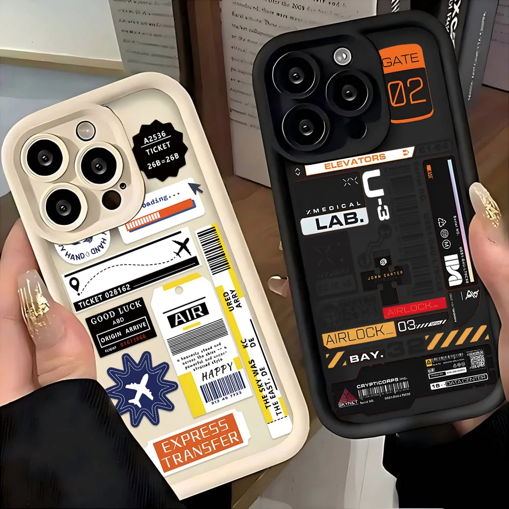 Funda de teléfono creativa para Samsung Galaxy A17 A07 A06 A26 A16 A35 A55 A25 A05s A15 A54 A34 A36 A24 4G 5G, funda trasera suave