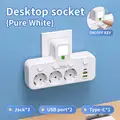 3 AC USB White