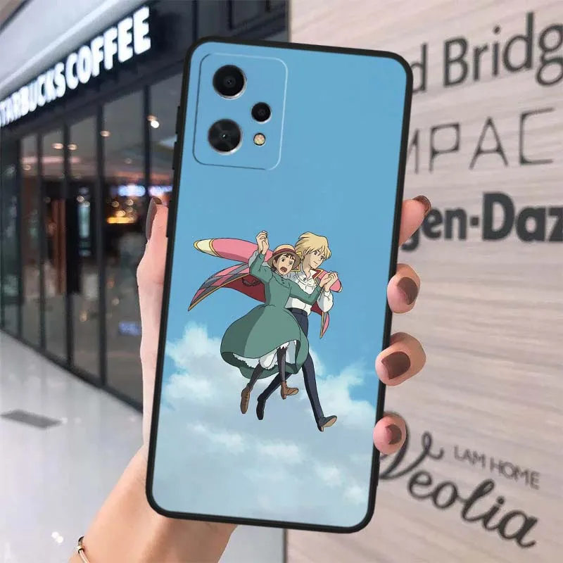 Castillo de corte Anime para OPPO Realme X7 GT2 GT C67 C55 C53 9 8 12 11 10 Neo Master Plus Pro funda de teléfono negra - imagen 5