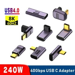 Adaptador USB-C Thunderbolt 3 PD240W 40Gbps USB4 8K60Hz - Carga rapida