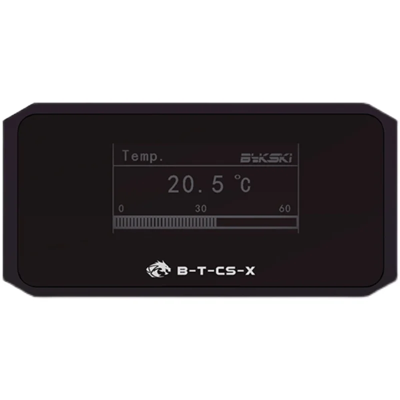 Bykski-medidor de temperatura del agua con pantalla Digital OLED, sistema de enfriador de agua, termómetro doble G1/4 '', Sensor de temperatura - imagen 5