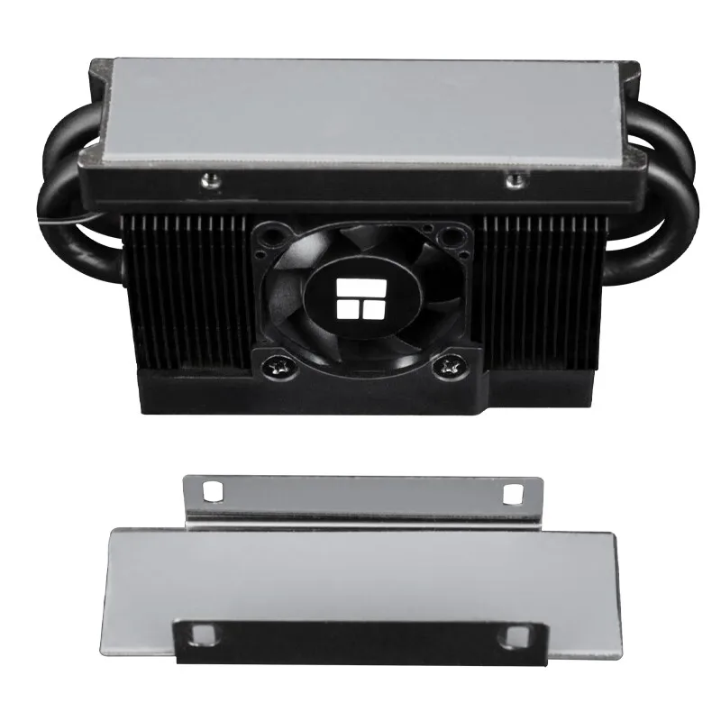 Thermalright HR-10 2280 PRO Digital negro M.2SSD unidad de estado sólido disipador de calor 4X5mm heatpipes soporte PCI-E5.0 30mm ventilador radiador - imagen 5