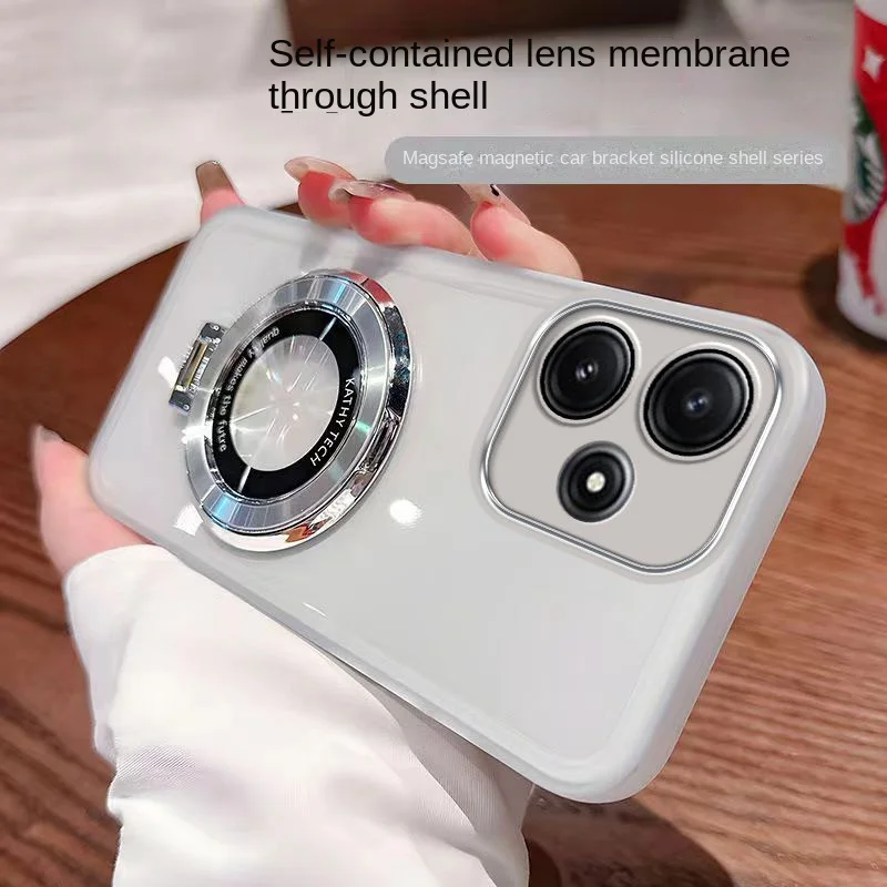 Funda con anillo transparente para Motorola Moto G85, G54, G34, G24, G14, lente magnética, cubierta trasera protectora para Moto G60, G40, Fusion G32 - imagen 5