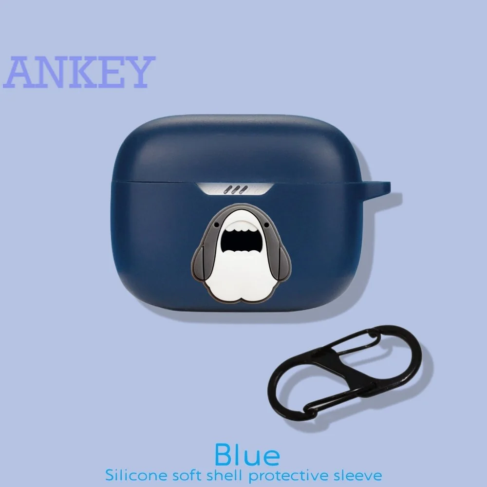 Funda de silicona para auriculares JBL Tune 230NC / T130 / Wave200 TWS T230 Shark Cover 130 230 NC, carcasa protectora suave para auriculares - imagen 5