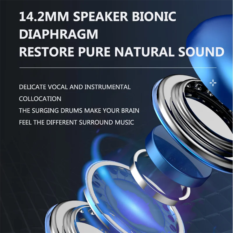 VAORLO Original 9D Metal música auricular envolvente HiFi bajo estéreo deportes Gaming auriculares con micrófono 3,5 MM AUX auriculares internos con cable - imagen 3