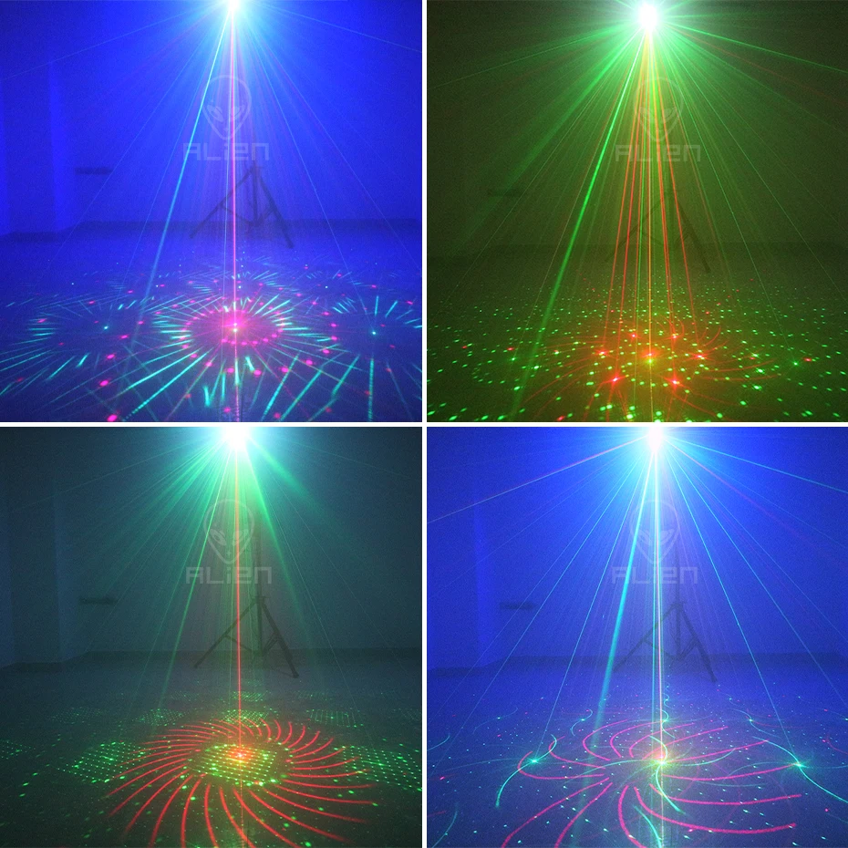 Máquina de Luces LED RGB con Activación por Sonido – Proyector Láser para Discoteca - imagen 3