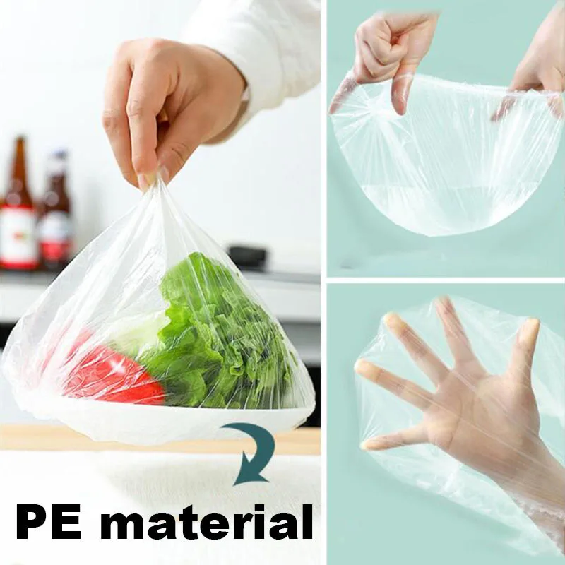 Bolsa de almacenamiento para mantenimiento fresco de cocina, cubierta desechable para alimentos, tapa de plástico elástica para alimentos, tapas para tazones de frutas y tazas - imagen 5