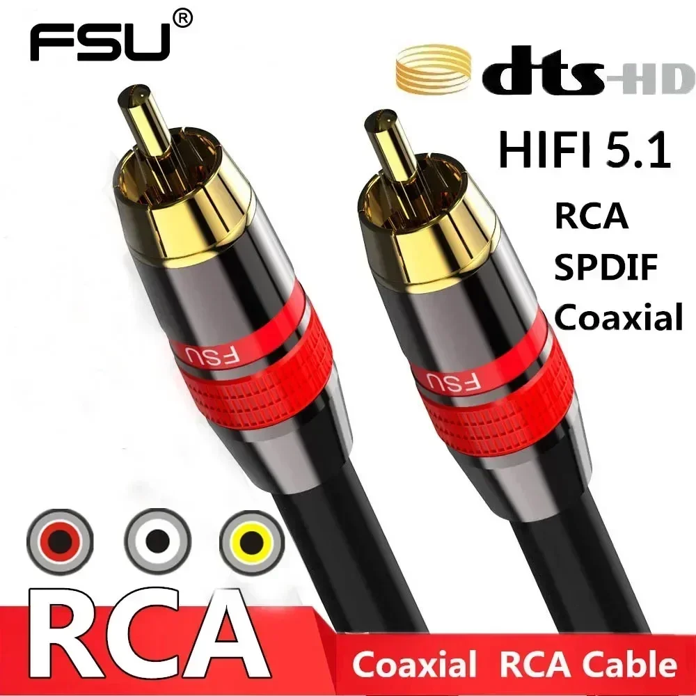 Cable Coaxial Audio Digital RCA a SPDIF - Alta Fidelidad - imagen 3