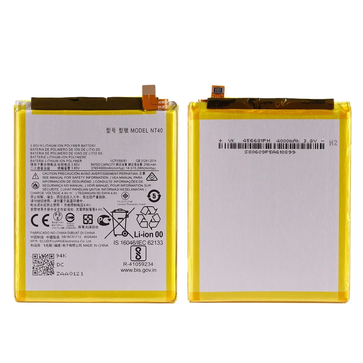 Nueva batería NT40 de 4000mAh para baterías de teléfono Motorola G Pure 2021 XT2163-4 - imagen 4