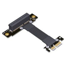 Cable Extensión PCIe x4 a x1 Gen4 16Gbps – Compatible Riser