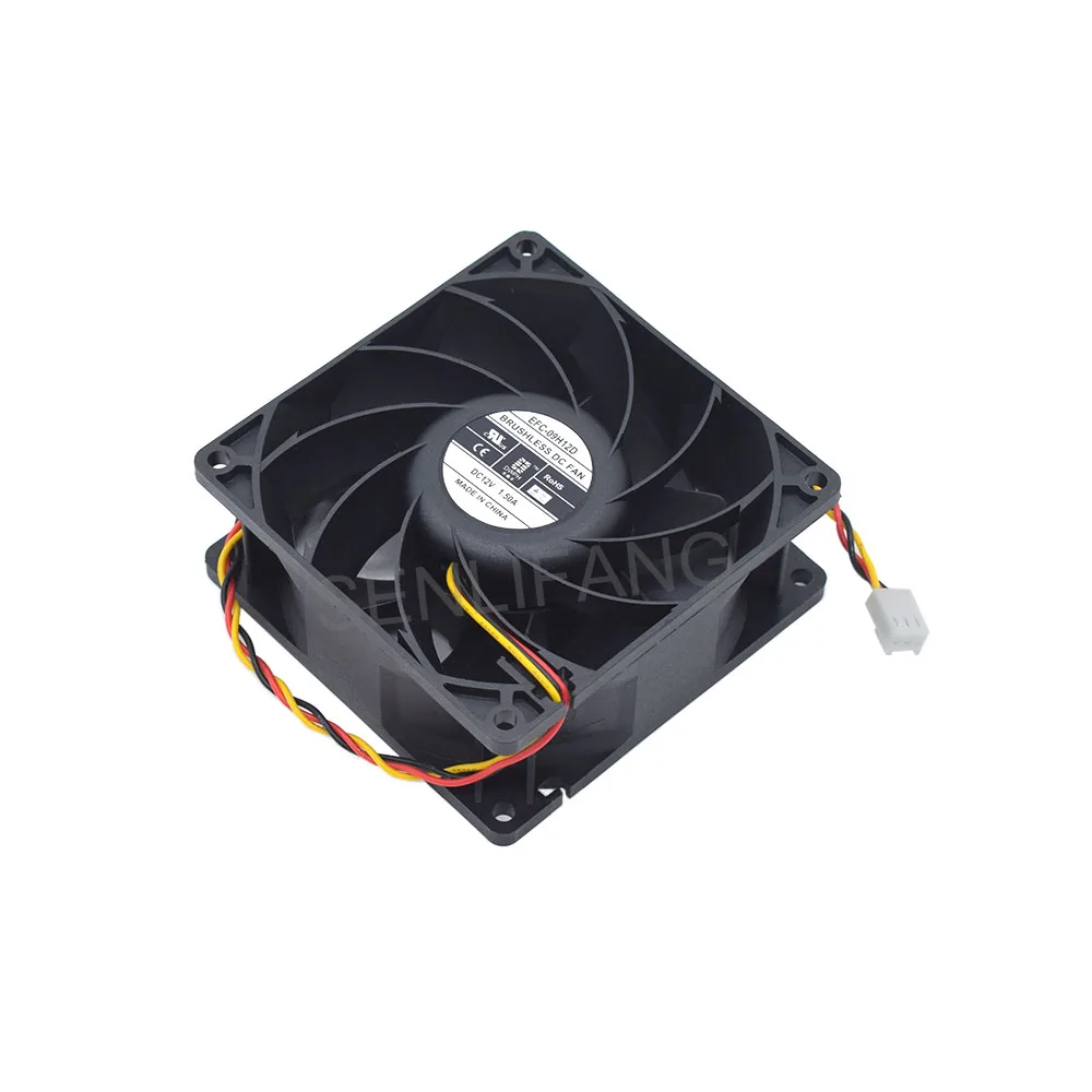 Ventilador de refrigeración sin escobillas, enfriador cuadrado, DC12V, 3 cables, 1,50a, para DWPH EFC-09H12D, 92x92x38MM, nuevo - imagen 2