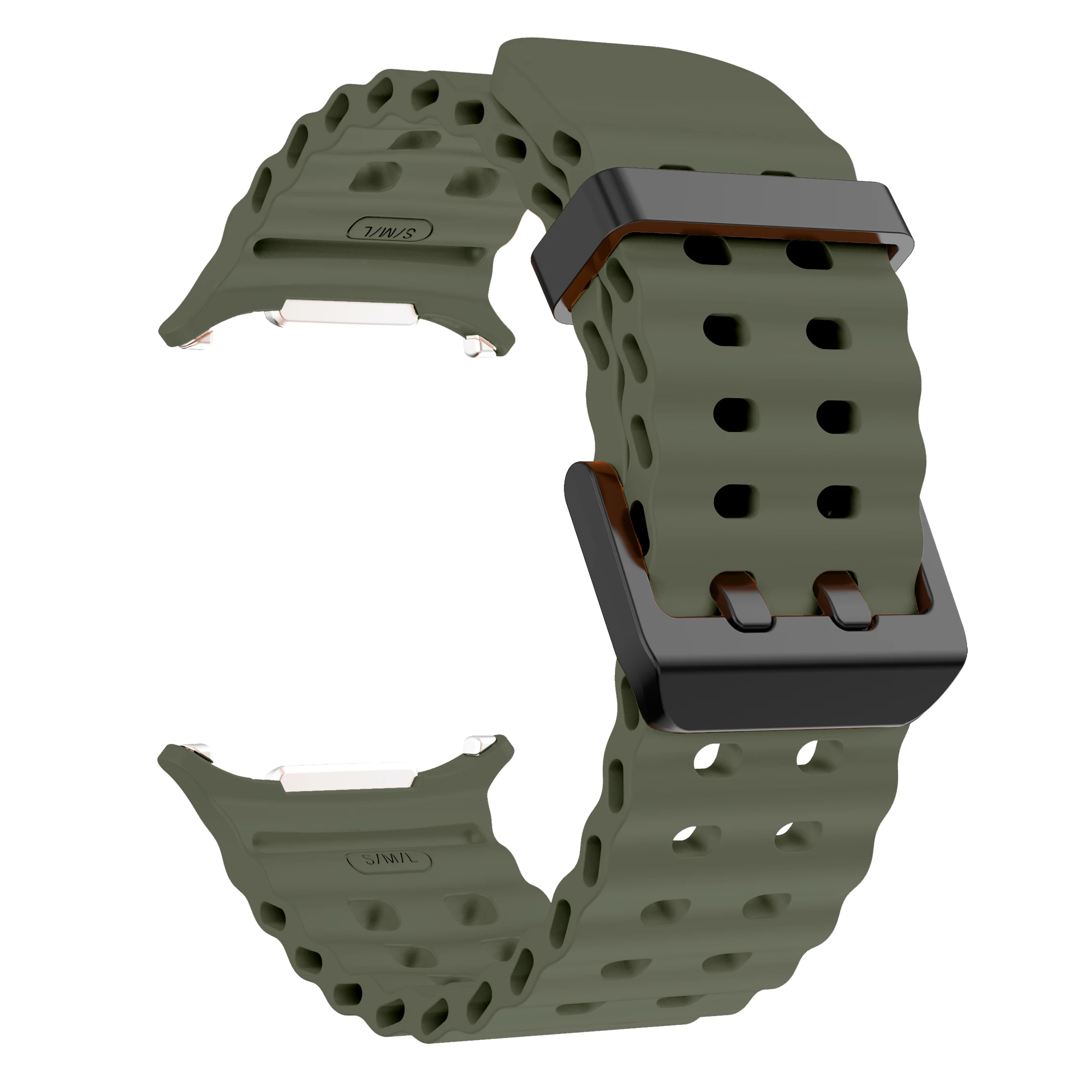 Correa deportiva para Samsung Galaxy Watch, correa de silicona Ultra, pulsera para Galaxy Watch Ultra 47mm, correa de reloj de repuesto 1:1 Original - imagen 3