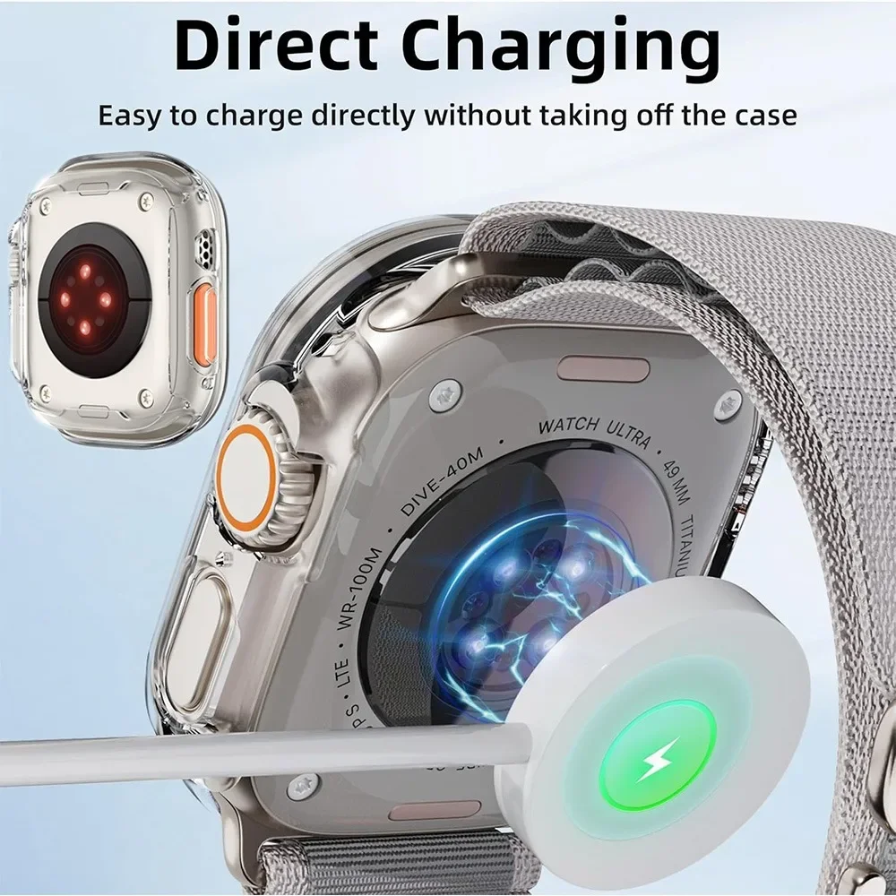 Funda protectora de pantalla suave para Apple Watch Ultra 3 2 1 49mm TPU antiarañazos a prueba de golpes funda protectora para iWatch Ultra3 - imagen 3