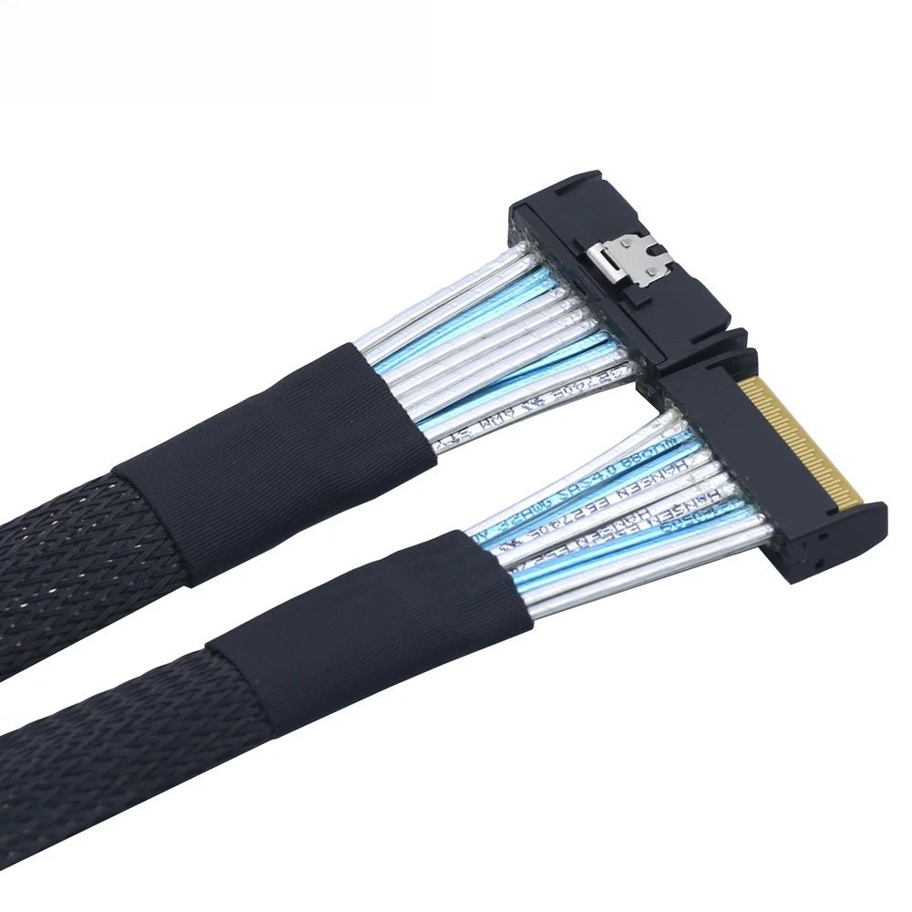 Slimline SAS 8654 8I (8X) 74P MCIO 5.0 Arnés de servidor anticorrosión todo incluido Longitud opcional 0,5 M 0,6 M 1 M - imagen 3