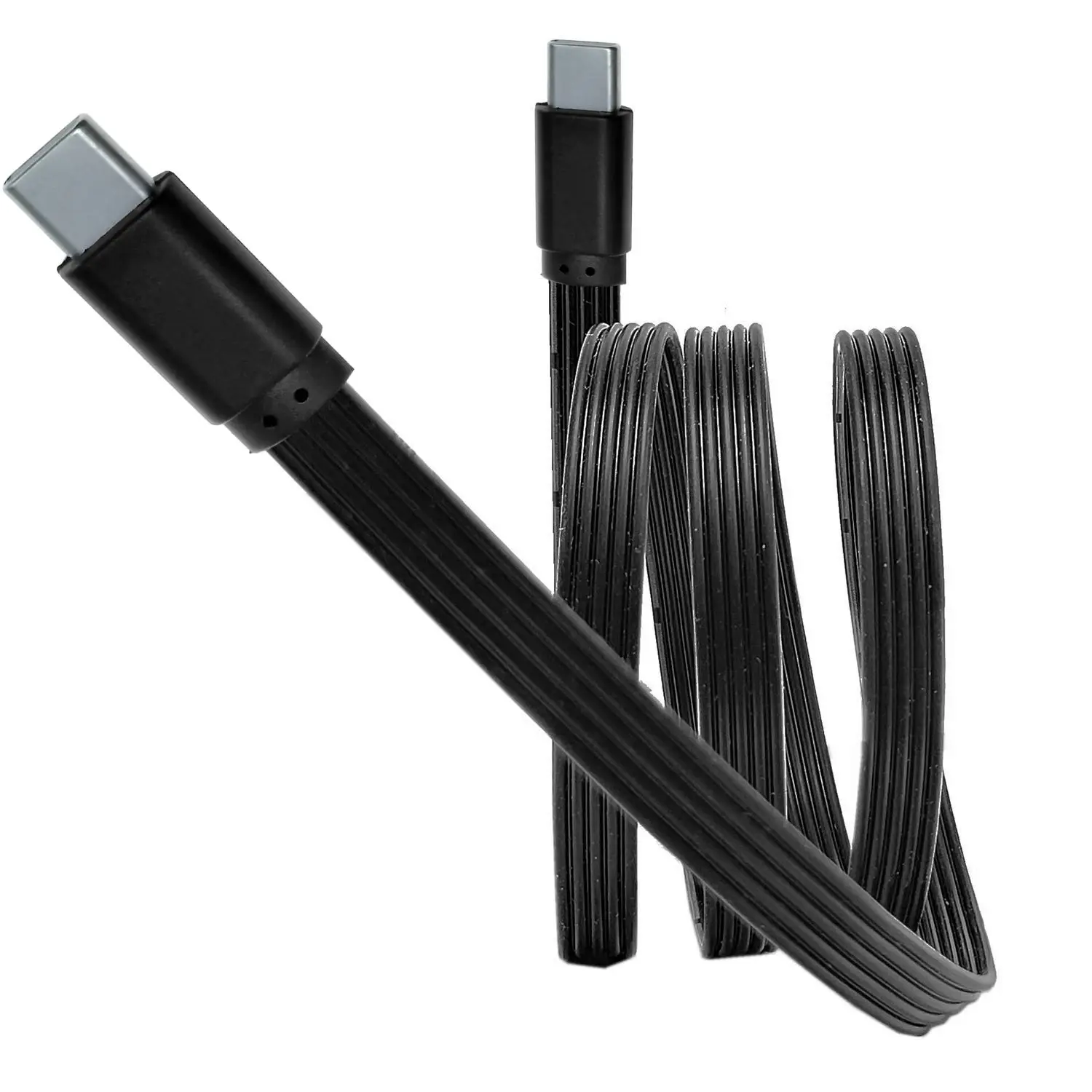10CM 20CM Codo plano USB-C tipo C arriba/abajo 90 °   Cable PD de carga de datos Cable de datos universal USB C izquierdo y derecho para teléfonos Android - imagen 2