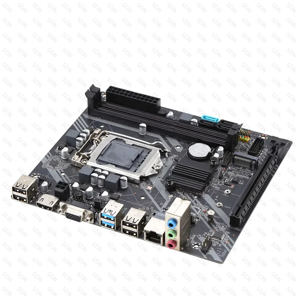 LGA1155 Set B75 Kit de placa base con CPU y enfriador DDR3 Max 16G Memoria Compatible con M2 NVME Kit de oficina de bajo consumo de energía - imagen 4