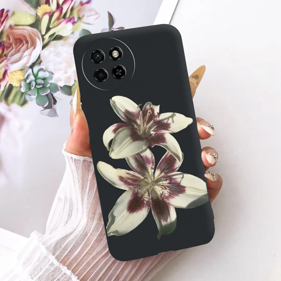 Para Itel S23 Funda S665L Coque moda flor Bowknot Funda trasera de silicona suave para Itel S23 Plus S681LN Funda S23 + S23Plus parachoques - imagen 3